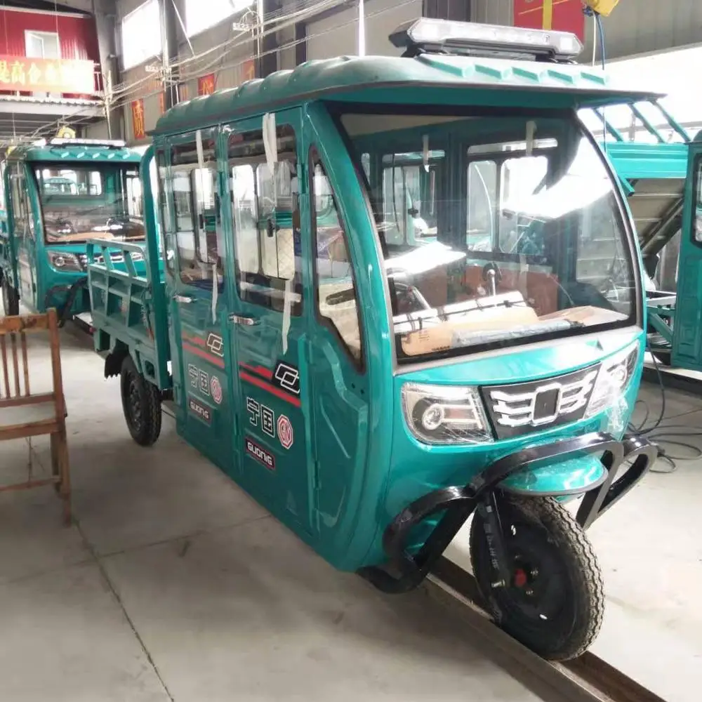 Have two seats in full Closed Head 1200 Watt Electric Cargo Tricycle