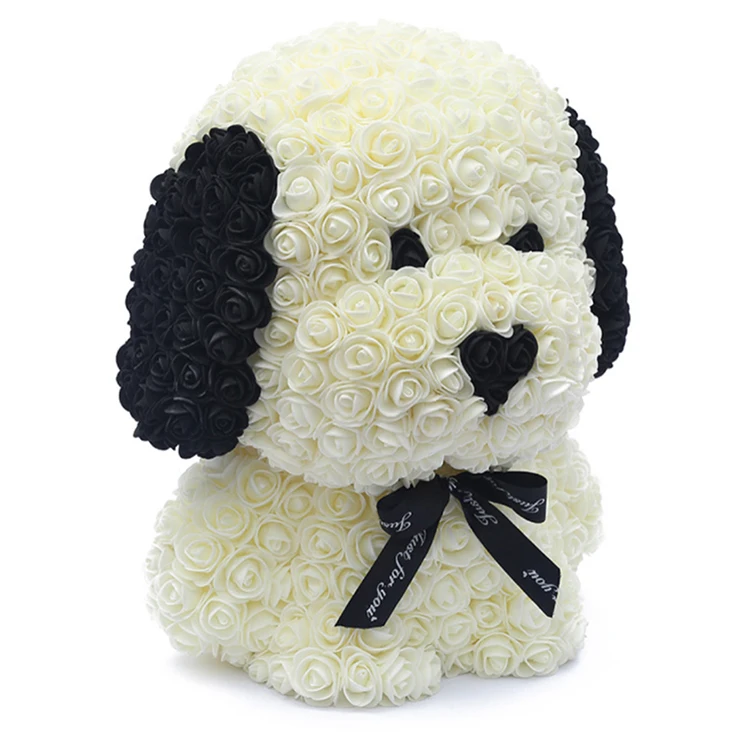 
2019 Hot Sale Weddings Party Christmas Valentines Day Love Engagement Rose Flower Foam Rose Dog 
