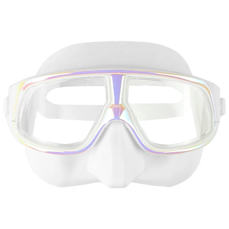 Custom Fashion Underwater White Snorkel Goggle FreeDiving Equipment Frameless Scuba Diving Mask for Women