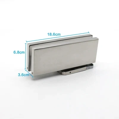Frameless Glass Door Closer Hydraulic Closer Patch Fitting No-Digging Floor Spring Closer