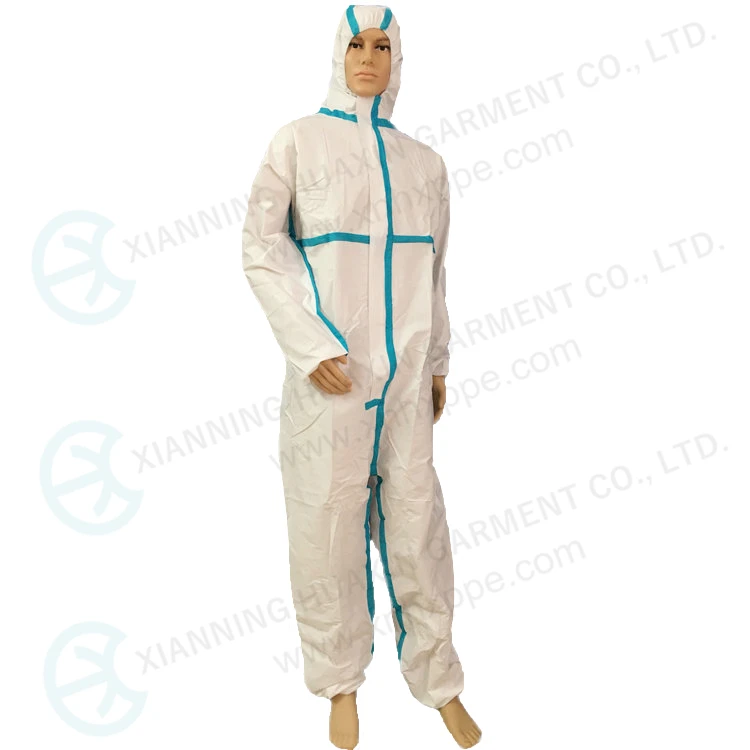 Blue taped disposable oil industry protective work wear