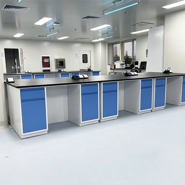 Good Price Corrosion Resistant Steel And Wood Lab Central Bench,school lab furniture student chemistry lab bench