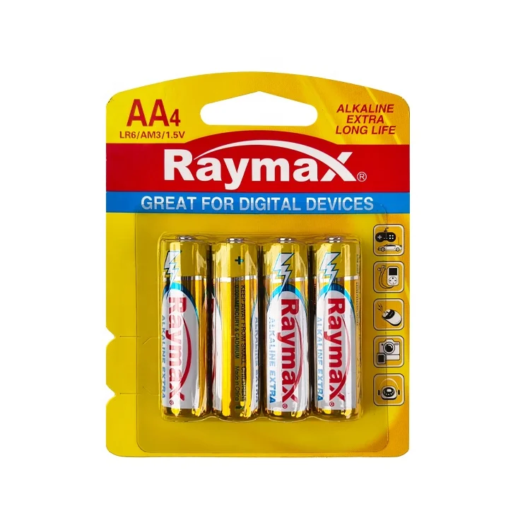 Raymax  CE certificate  Hot sale alkaline battery 1.5v aa lr6 am3 for camera keyboard electric toy