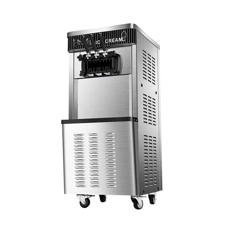 Commercial stall vertical automatic ice cream machine soft ice cream making machine