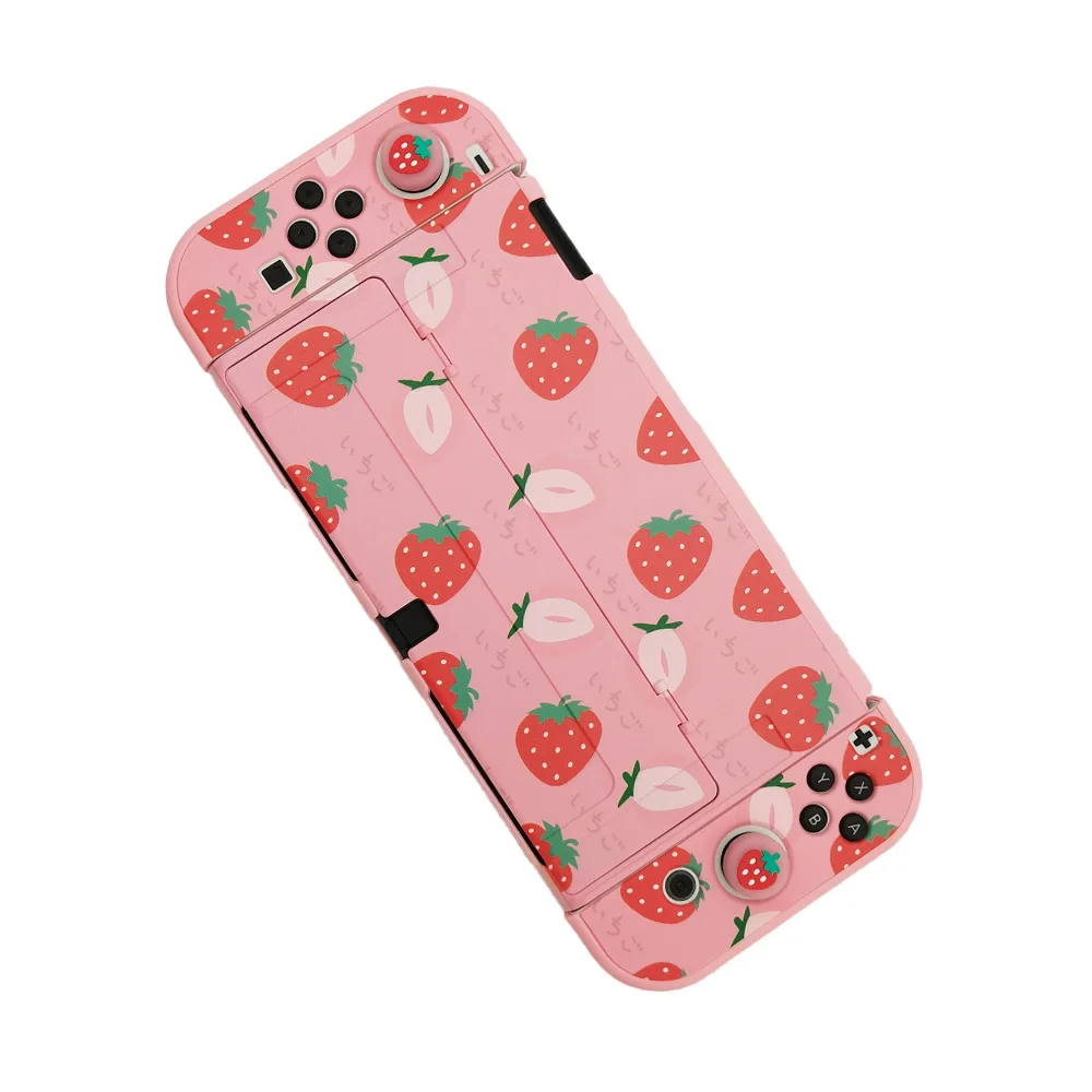 Switch OLED Dongsen Raccoon Game Console Protective Shell NS Color Shell Pickup Mario Crystal Protective Shell