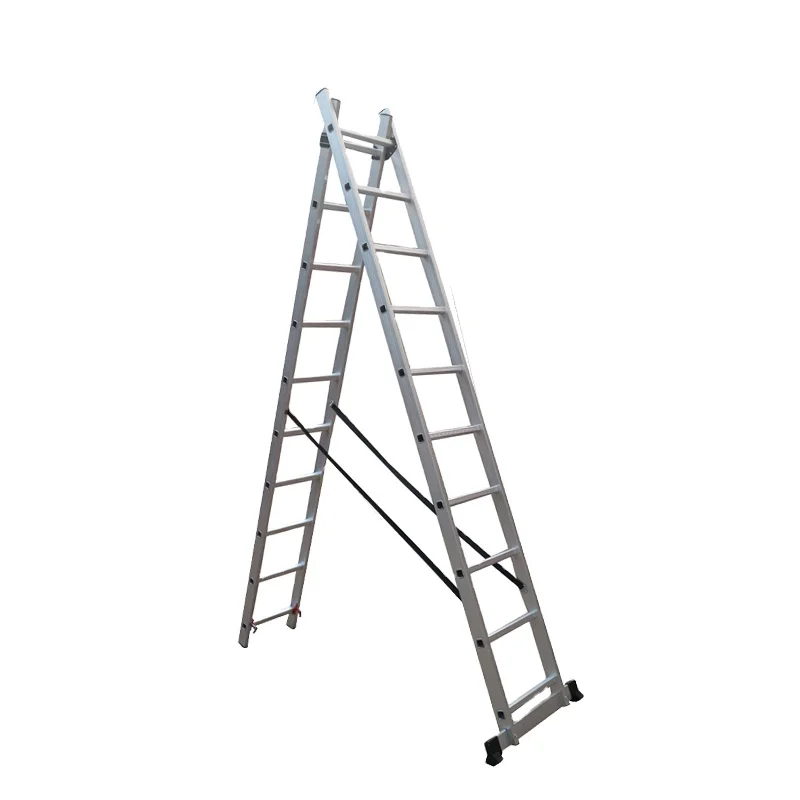 Fire rescue rope ladder aluminum 3 section extension ladder