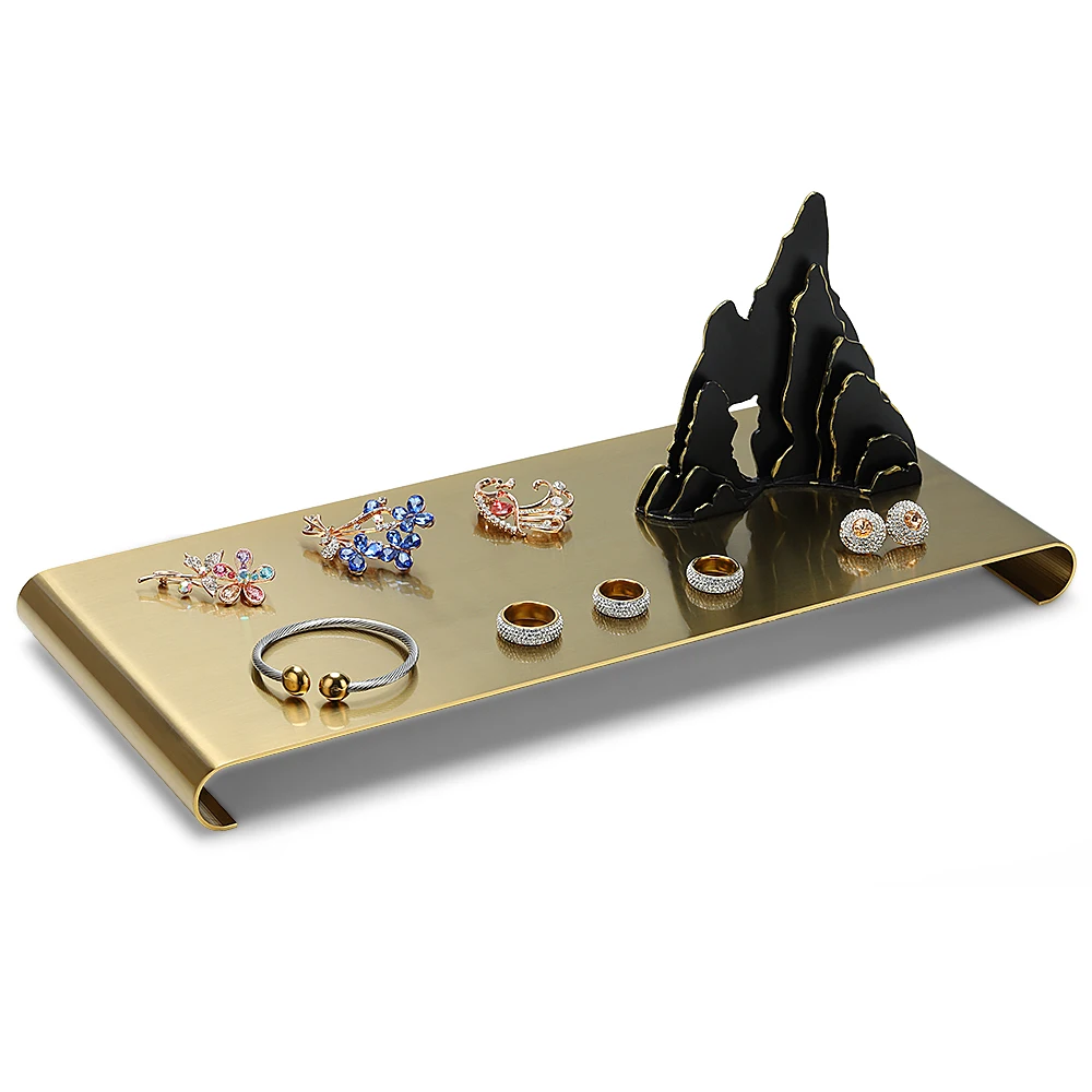 DIGU Лидер продаж индивидуальный простой роскошный поднос для ювелирных изделий подставка демонстрации подносы