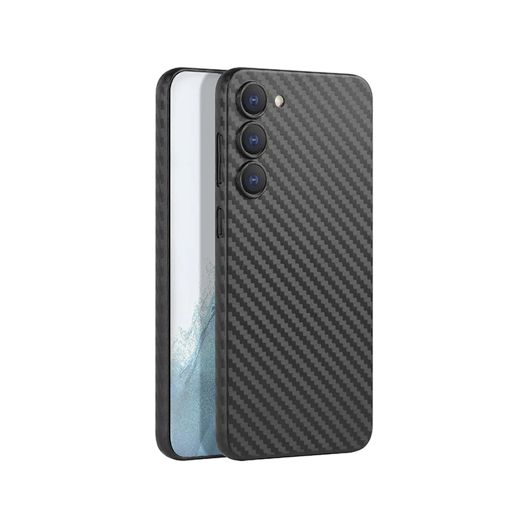 Super September Thin for Samsung S23 Case Lightweight PP Carbon Fiber Pattern Case Anti Scratch for Galaxy S23 Carbon Cover