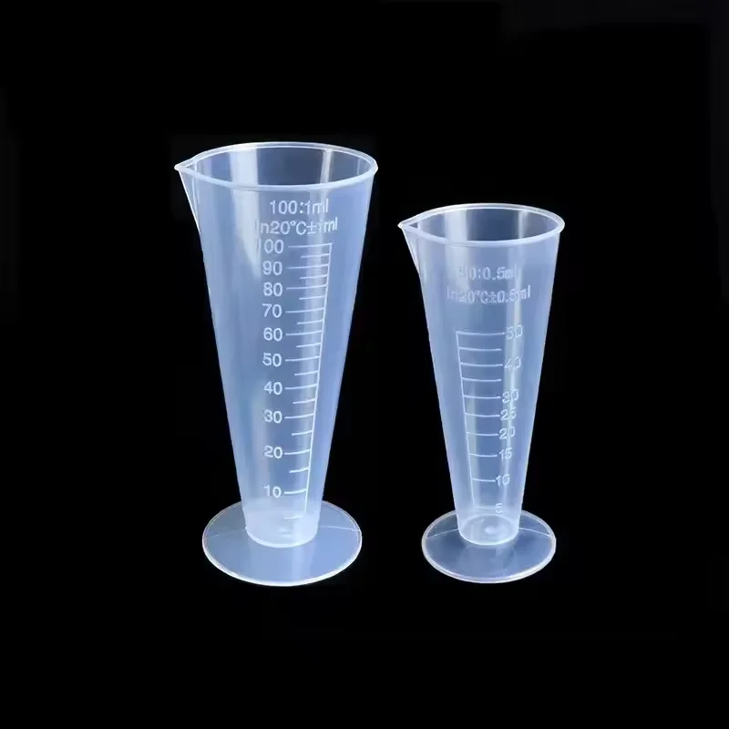 Factory Supply High Quality Lab 50ml PP Plastic Conical Measuring Cup