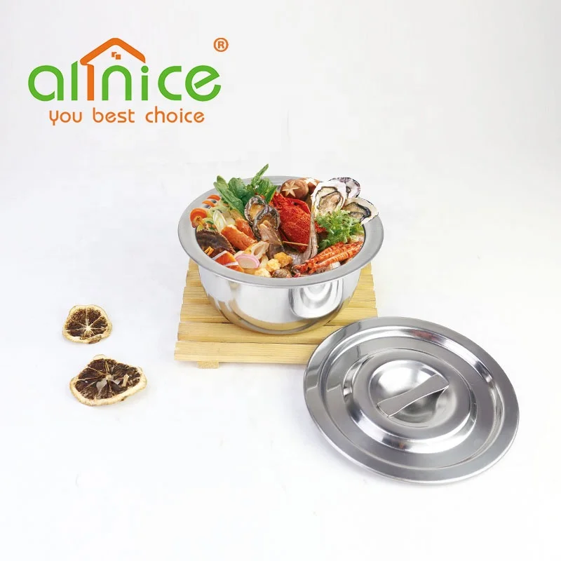 Hot selling 6pcs 555 stainless steel stock pot set commercial soup pots