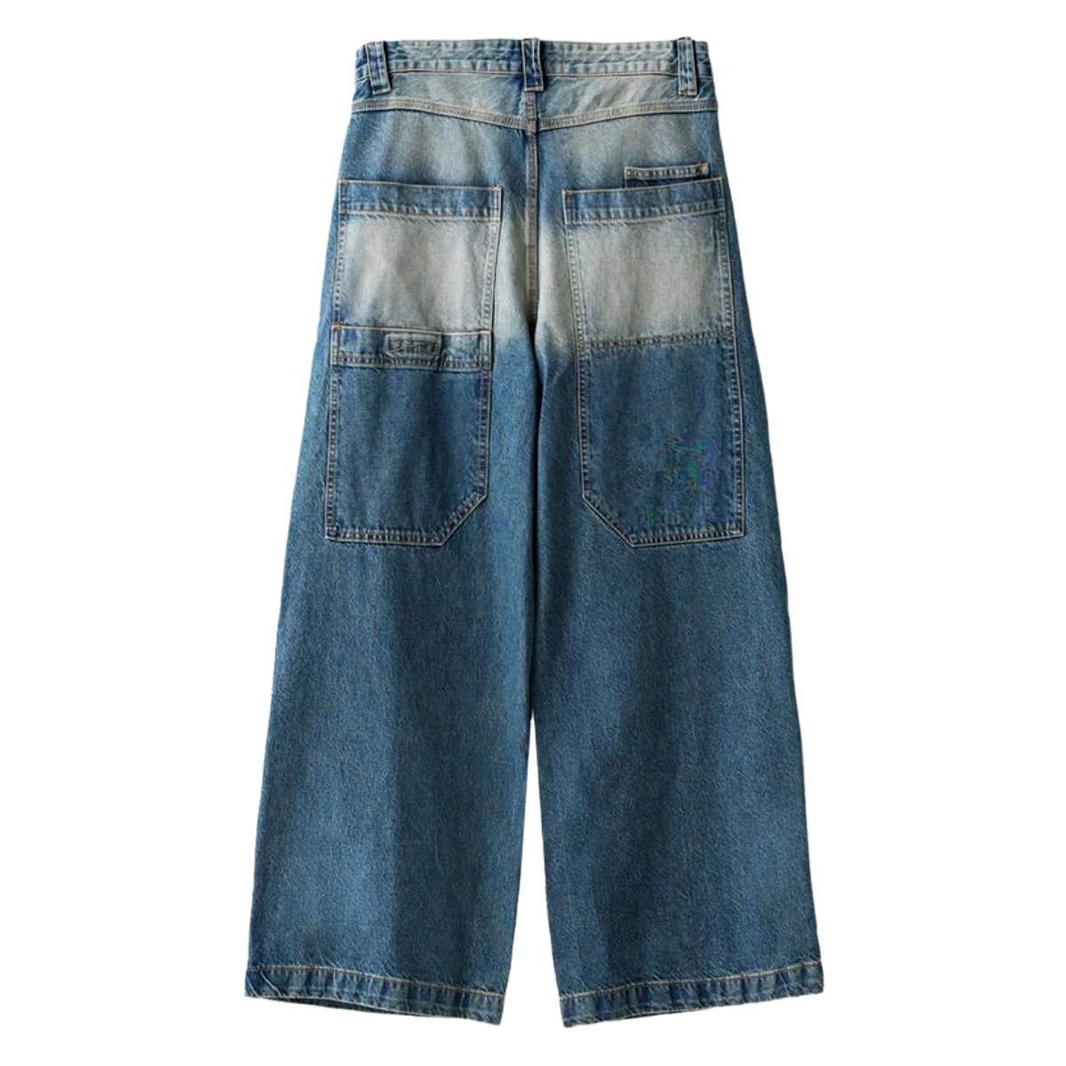 Supplier With 10 Million Sales Streetwear Straight Super Loose Solid Color Jeans Denim Baggy Jeans Men