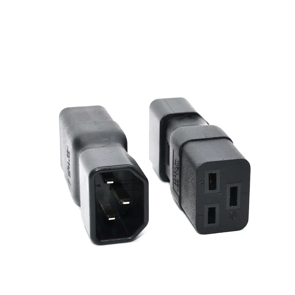 IEC 320 C14 Male To C19 Female AC Adapter Converter Connector For PUD UPS