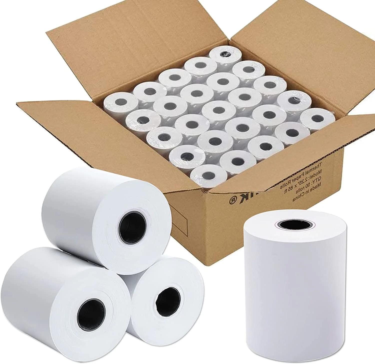 Wholesale 57mm 80mm POS Termicos Paper 57x40 80x60 80x40 Thermal Paper Till Roll Receipt Check Cash Tape