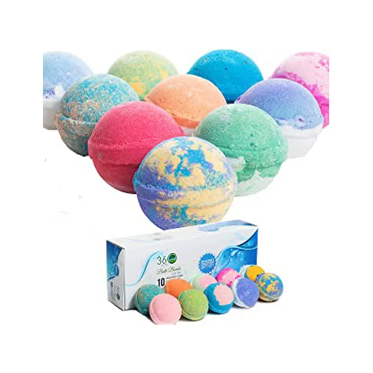 Подарочный набор с экологичным ароматом, натуральная роскошная упаковка бомбочек для ванны