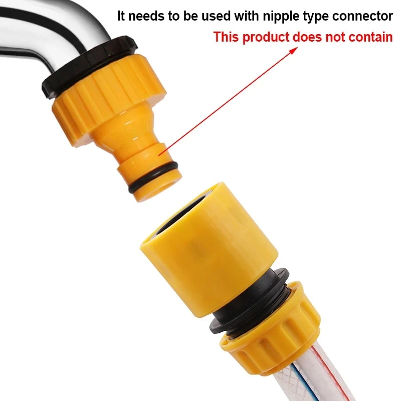 1Pcs Garden Water Pipe Connectors Kits Waterstop Connector Quick Connector Thread Connection Joint 4 Points