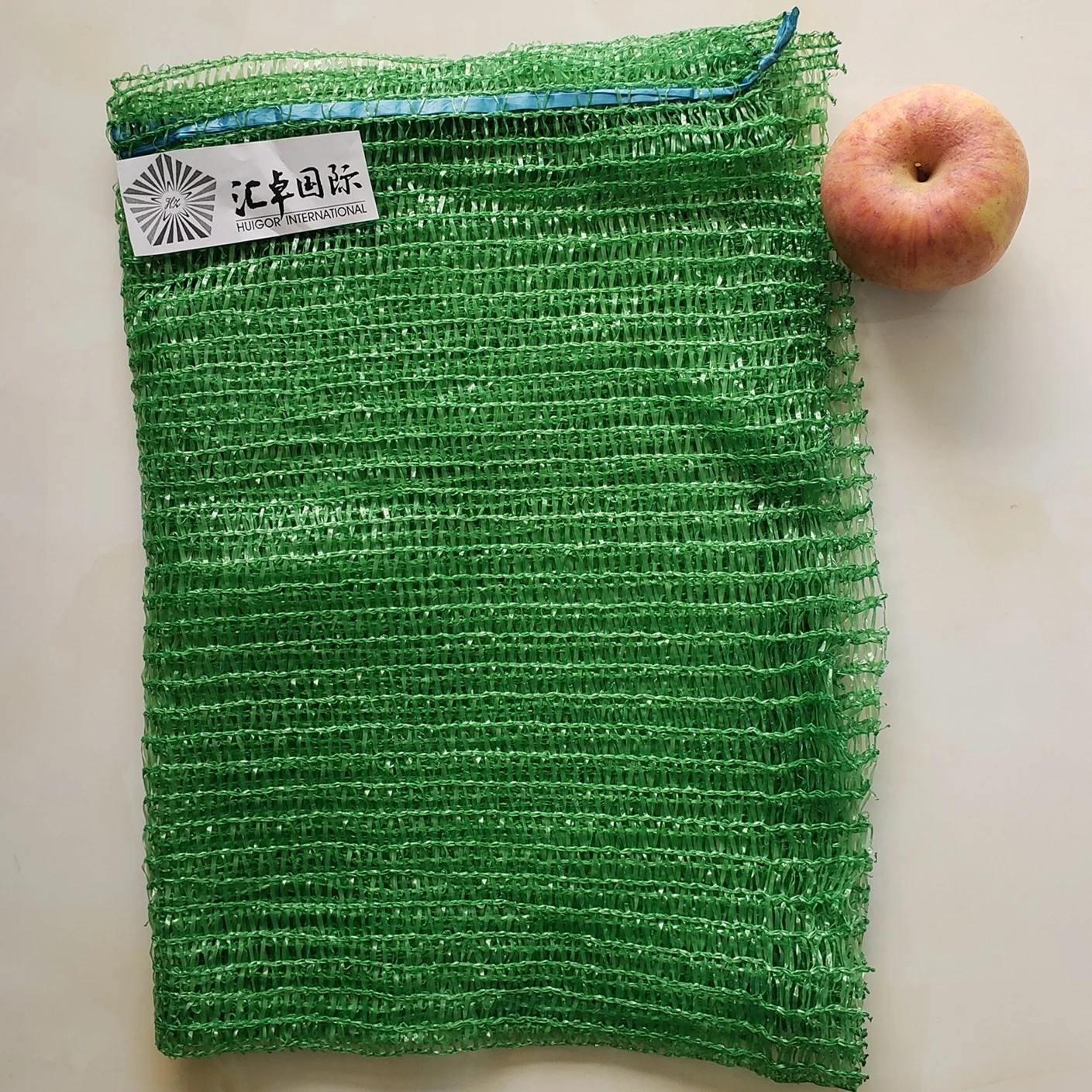Recycled 50*80cm 30kg vegetables PE Raschel Mesh Bag For Potato Onion Cabbage Carrot Hot Pepper Packaging