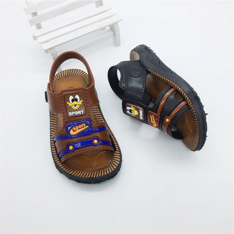 
Promotion wholesales baby boy pvc prewalker anti-skid 2020 summer beach shoes kids children sandals for boys 