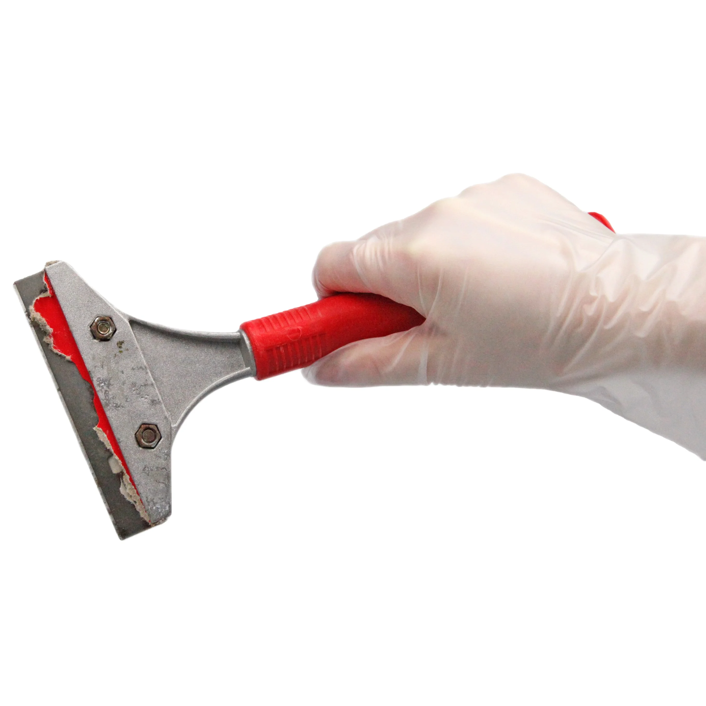 Disposable M4.5 vinyl hand gloves in  laboratory