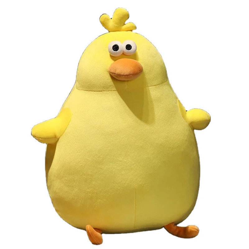 Manufacturer Creative Funny Pop-Eyed Tumbler Soft Doll Cartoon Cute Chicken Plush Pillow Stuffed Frog Plush Toy