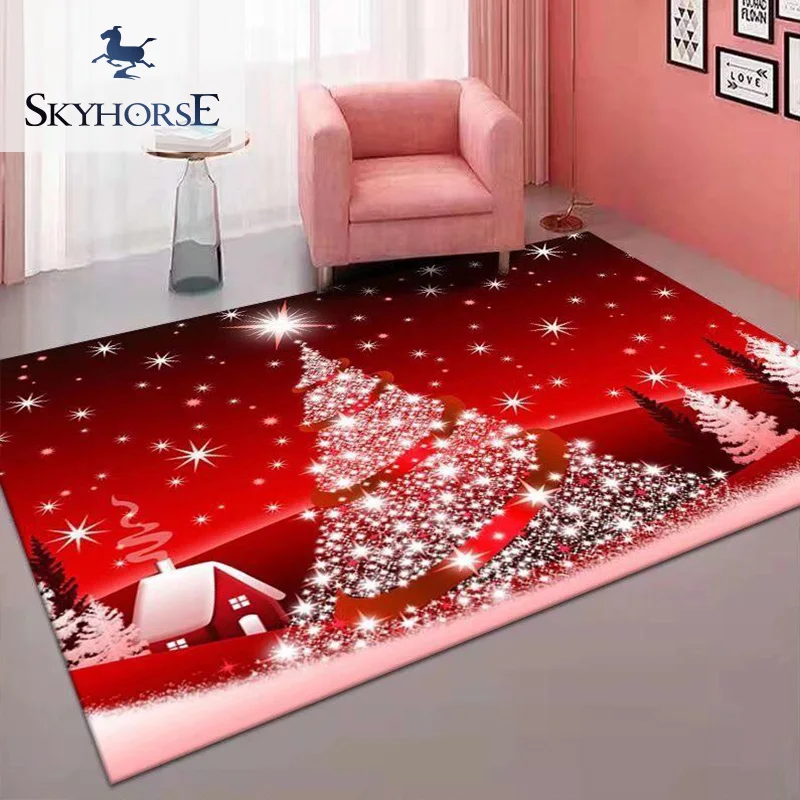 Merry Christmas Carpet Customized Acceptable Fashion Printed Christmas Door Mat