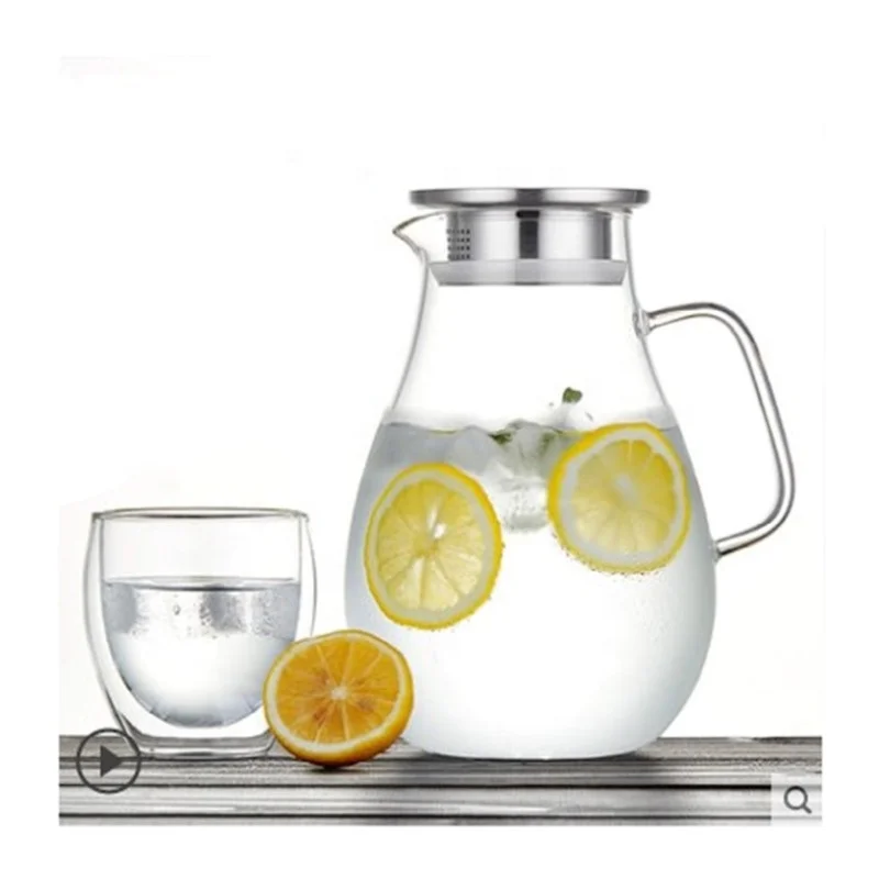 
Hot sale Carafe Luxurious Pitcher Set And Glass Water Jug With Lid 