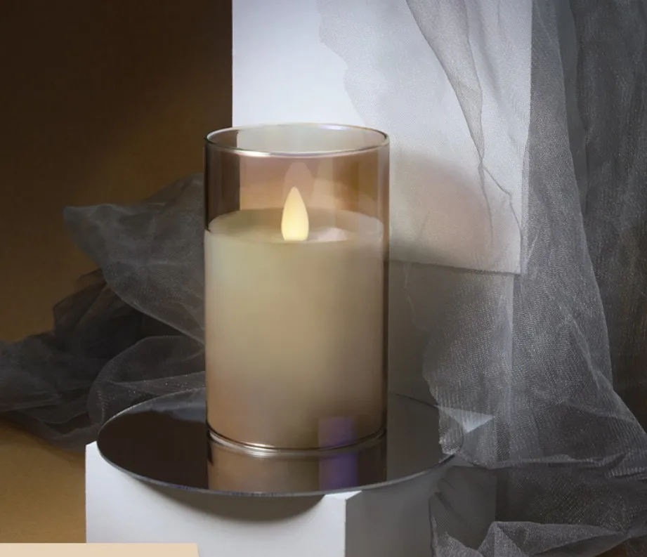 Set Flameless Candles 3pcs with Remote Timer Wholesale LED Moving Flameless Wick Candle Home Decoration Led Candles Muti-color