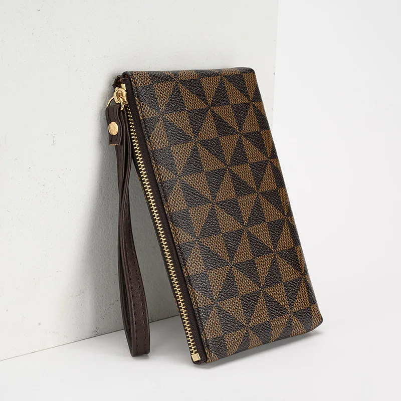 New Fashion Wholesale Low Price Women Men Hand Wallet Designer PU Leather Small Purse