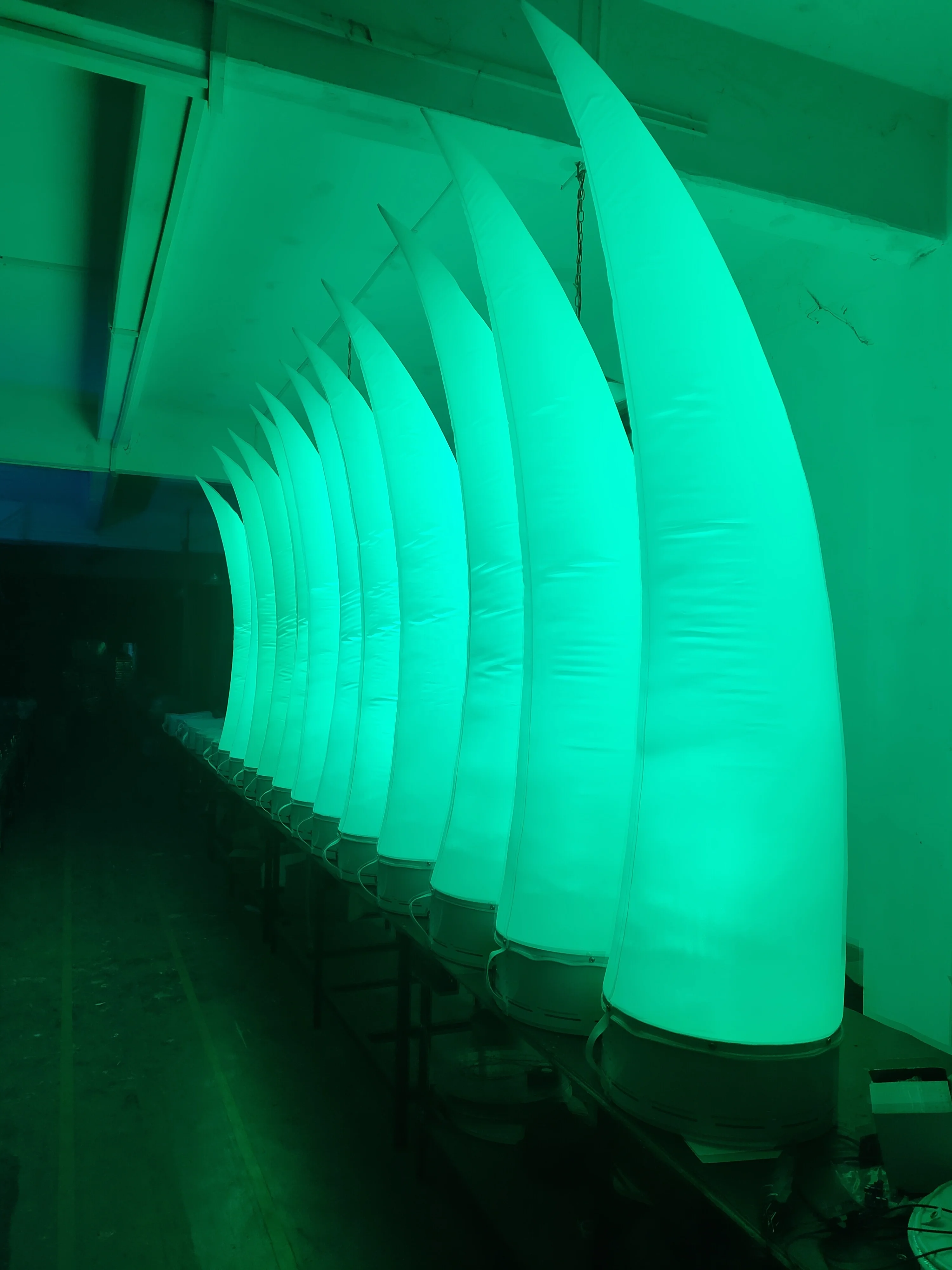 inflatable pillars Party DJ Decoration RGBW Led Battery Powered Advertising Inflatable Light Columns Glowing Pillar For Wedding