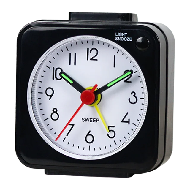 iMSH BB05508 Quartz analog clocks travel alarm clocks table wecker despertador bedside desk custom square travel alarm clock