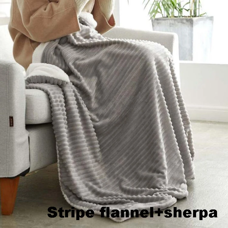 BSCI ППО толстый теплый однотонный из полиэстра и фланелей и подстежка на искусственном меху, 2 слоя по индивидуальному заказу из однотонного плюша; Сезон Зима; Двойной слой мультяшным принтом плед одеяла для зимы