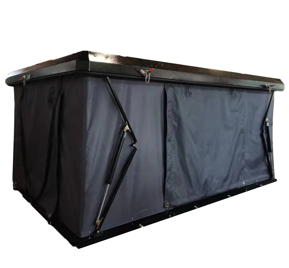 Hot Sale Trips And Camping Roof Top Tent for Cars Single Layer Oxford Fabric with Aluminum and Fiberglass Poles