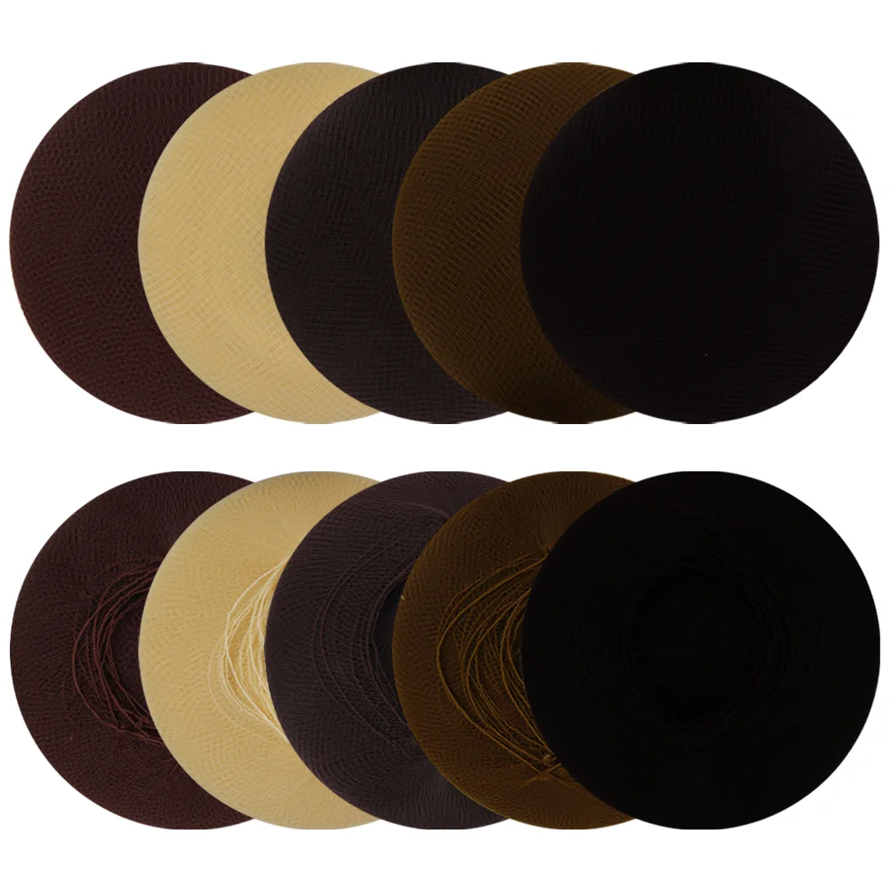 ML 144pcs/set Top quality nylon hair net star dance recital Buns Hair Extension Weaving brown hairnets invisible disposable