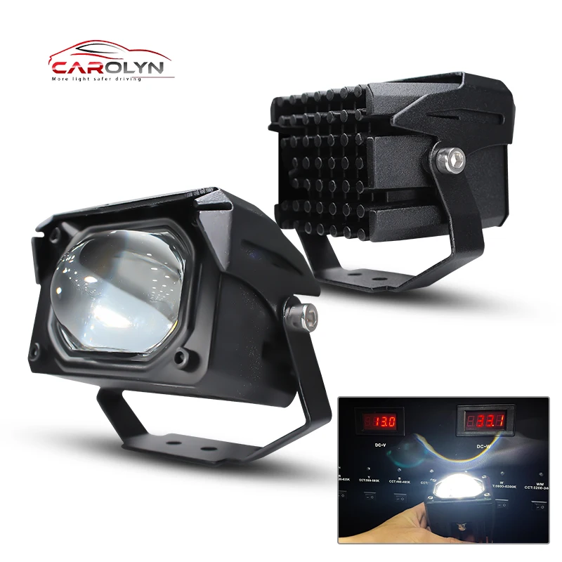 Factory direct sales dual LED dual light lens led fog lights driving Lights Led Projector Lens for cars,trucks,off-road vehicles
