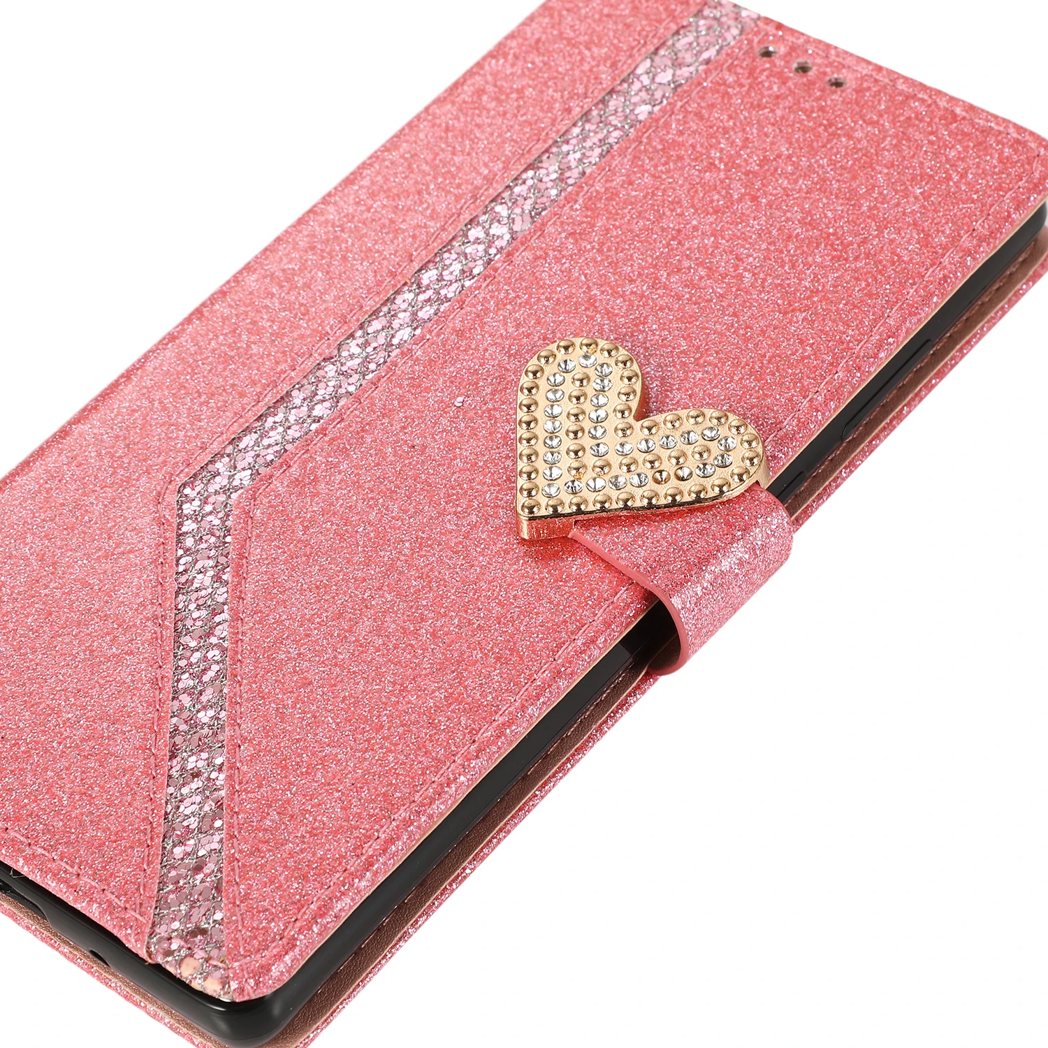 Luxury Leather Shining lovely Flip 2 in 1 wallet Phone cover for iPhone Samsung S22ULTRA s21 note 20U Huawei