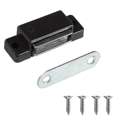 White Black Cabinet Magnets Hardware for Closet, Kitchen Cupboard Furniture Drawers Closer, Closure Magnetic Door Catch Latch