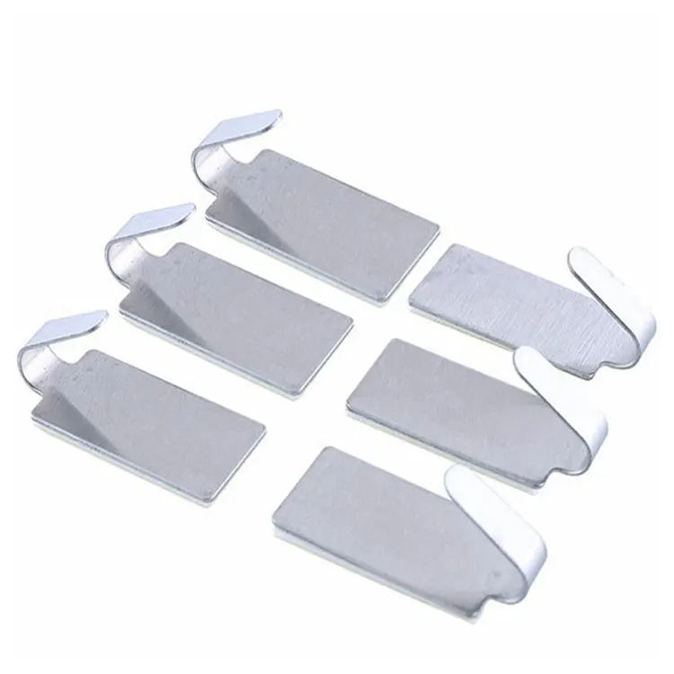 6pcs Self Adhesive Wall Sticky Hooks Strong Stainless steel Door Hook Holder