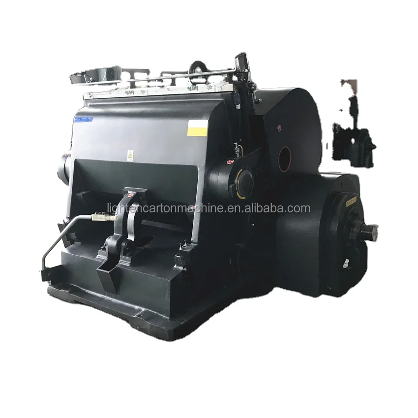 Pizza Box Maker Manual Flatbed Die Cutting Creasing Machine Punching Machine / Platen Press Die Cutting and Creasing Machine