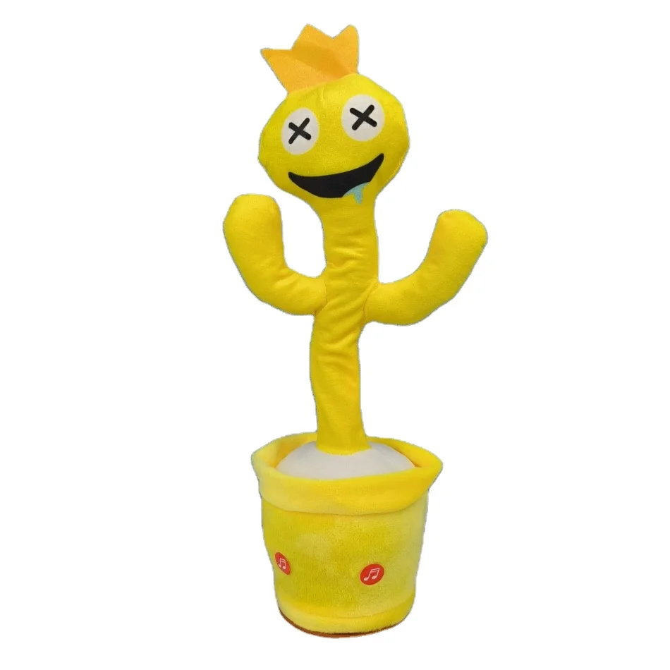 Factory Wholesale Singing and dancing rainbow friend action figure Mouth monster electric plush toy