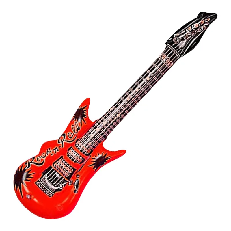 PVC Inflatable Musical Instruments Stage Props Musical Instruments Party Toys Inflatable Guitars Microphones