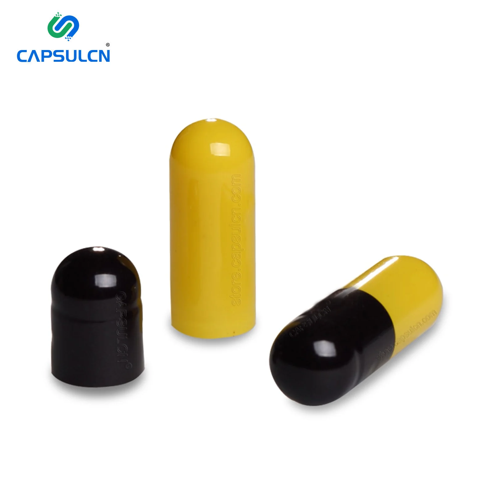 CapsulCN Halal Certified Mix Of Yellow Goldenrod And Black Size 1 2 3 Empty Gelatine Capsule Empty Hard Gelatin Capsule