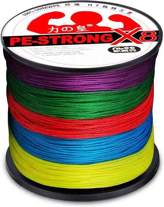 8 Strands Multicolor 100m 150m 300m 500m 1000m PE Fishing Line Super Strong  BRAIDED FISHING LINE