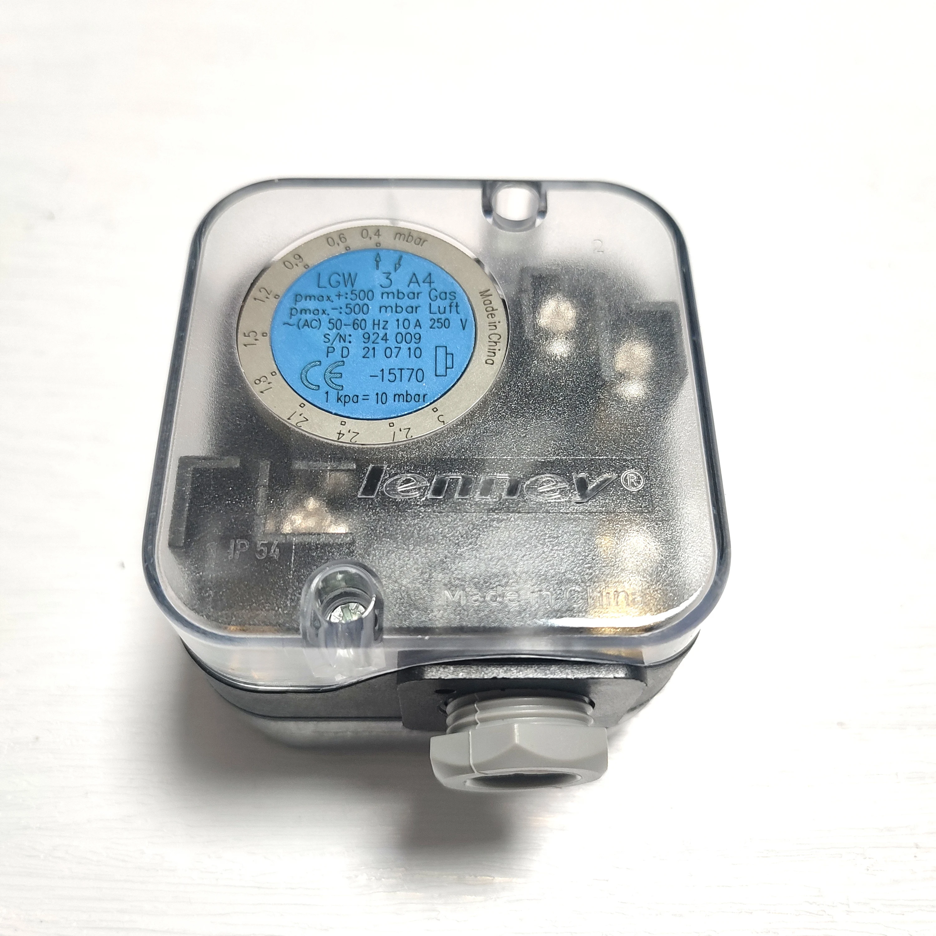 wholesale LGW 3 A4 differential pressure switch LGW3A4  pressure switch 0.4 - 3 mbar, gas burner spare parts