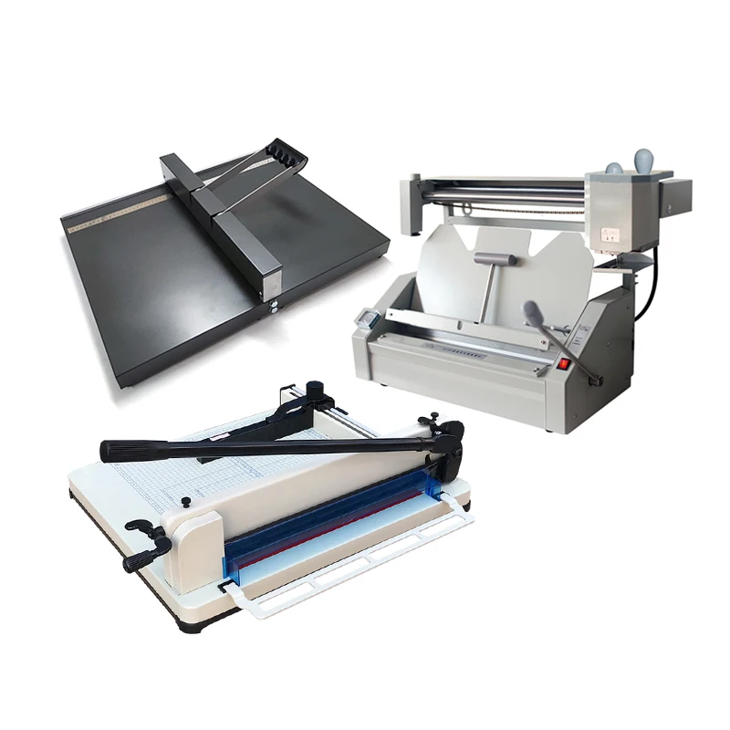 A3 Manual Book of Glue Binding Machine+450mm Manual Paper Creasing Machine +A3 Manual  Paper Cutter