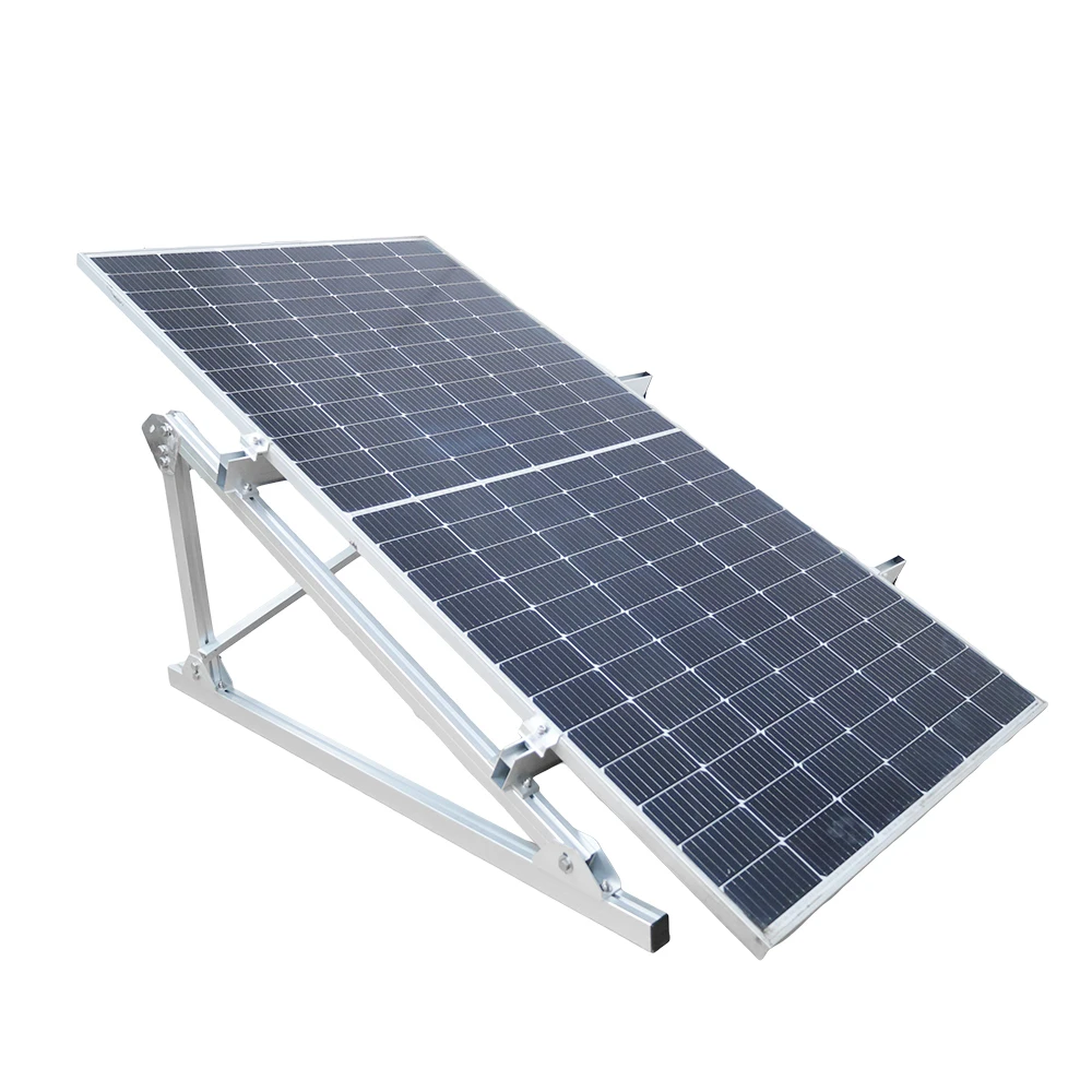 Adjustable Solar Mounting System  Flat Roof Solar Mounting Structure Aluminum Rail