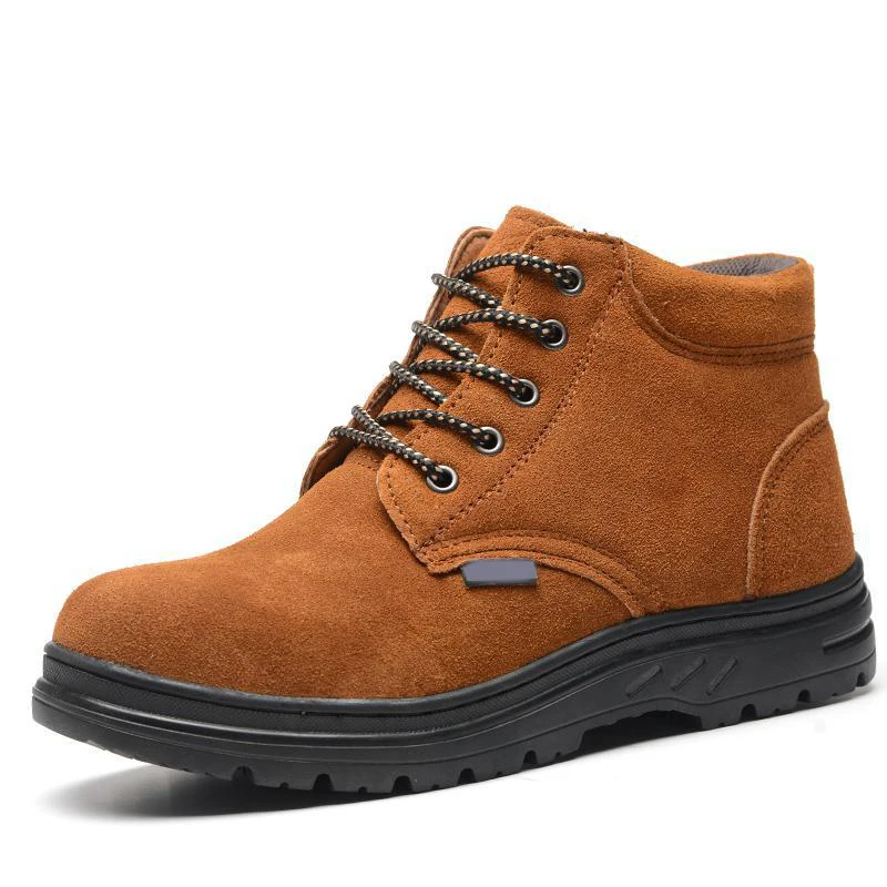 Hot Sale Anti-smash anti-smash and anti-stab safety shoes, high quality suede cowhide acid and alkali resistant protective shoes
