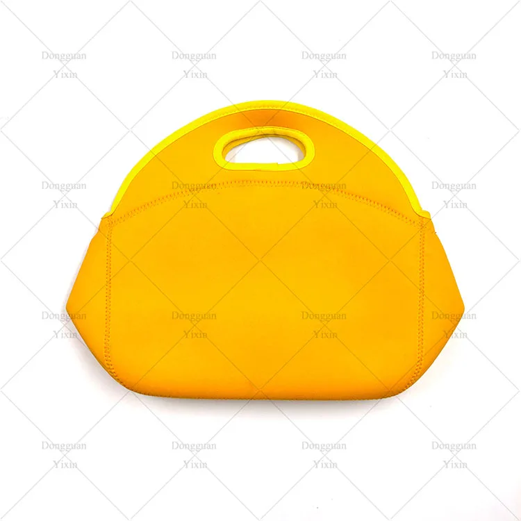 Neoprene Food Storage Lunch Box Carry Tote Neoprene Lunch Handbag Zipper Picnic Lunch Bag with Pocket For Men Women Kids