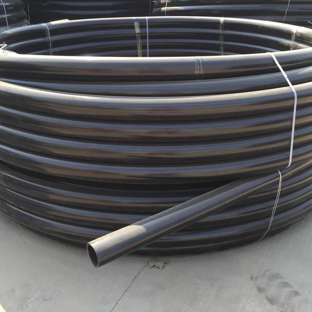  Pe 100Pe80 Sdr 11 Hdpe трубы для водоснабжения и канализации 4 дюйма Труба ПНД пластиковые фитинги Черный стыковой сварки типа