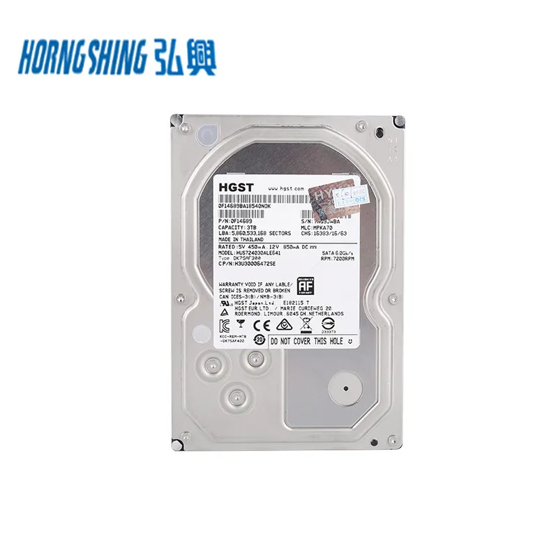 HORNG SHING HGST Ultrastar HDD 7K4000 3TB 3.5 SATA HUS724030ALE641 7200RPM 64MB Used Disco Duro Harddisk