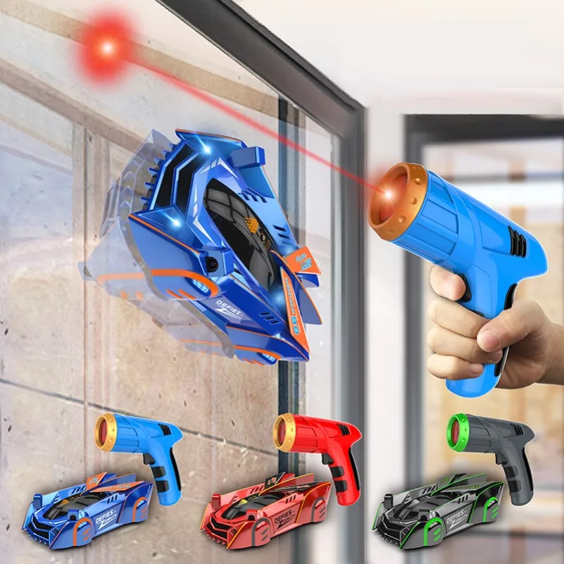 KSF Newest Product Newfangled Toys Infrared Laser Follow Wall Climbing Car High Technology  Infrared Laser Control Toys