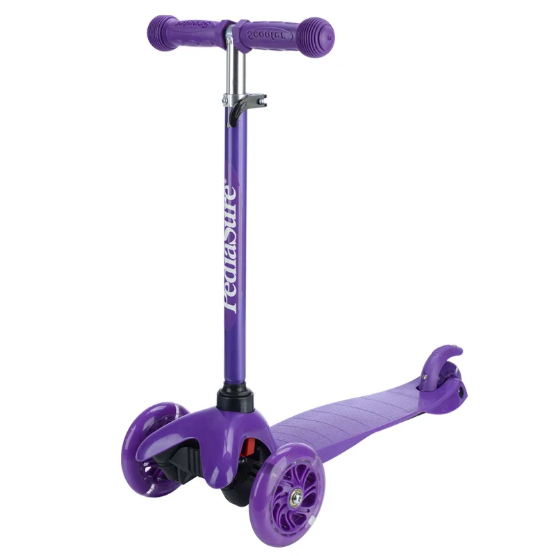 2024 Best-Selling Safety Design Cheap Foldable Kids Kick Scooter 3 Wheel lights foot Push Scooter